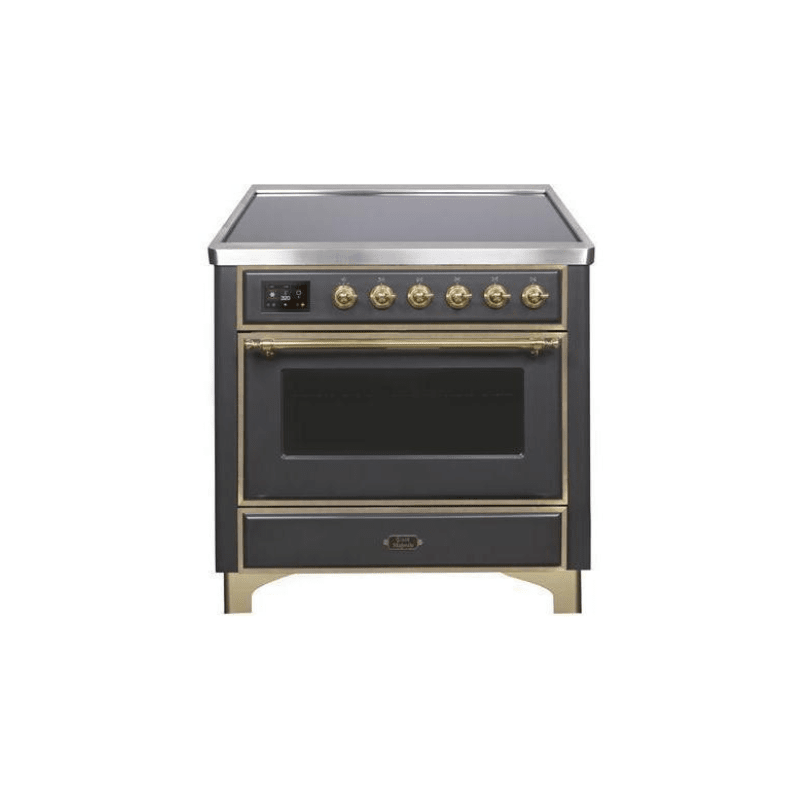 ILVE 36" Majestic II Series Electric Induction and Electric Oven Range with 5 Elements - UMI09NS3