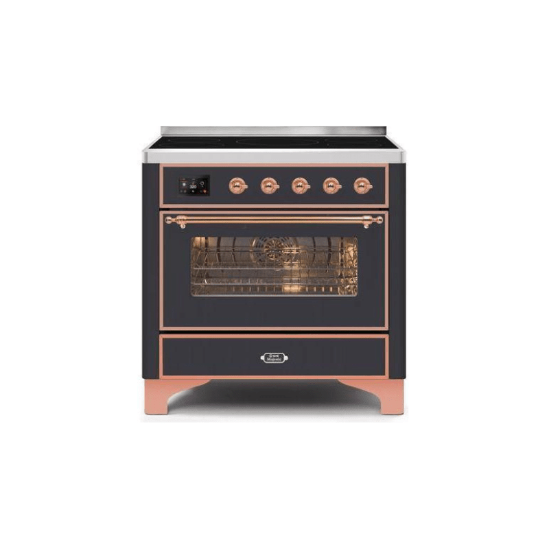 ILVE 36" Majestic II Series Electric Induction and Electric Oven Range with 5 Elements - UMI09NS3