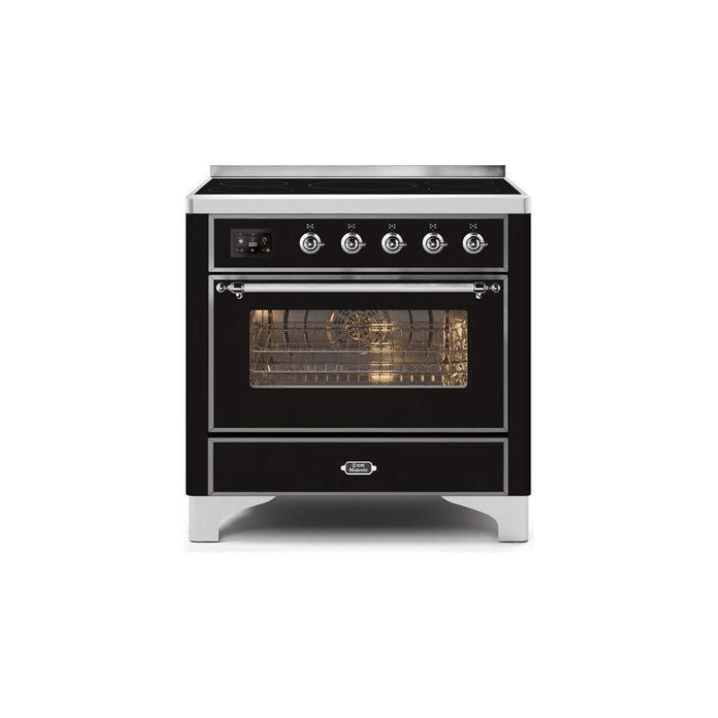 ILVE 36" Majestic II Series Electric Induction and Electric Oven Range with 5 Elements - UMI09NS3