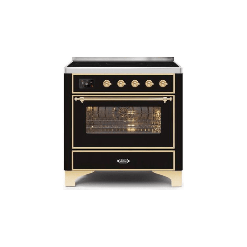 ILVE 36" Majestic II Series Electric Induction and Electric Oven Range with 5 Elements - UMI09NS3