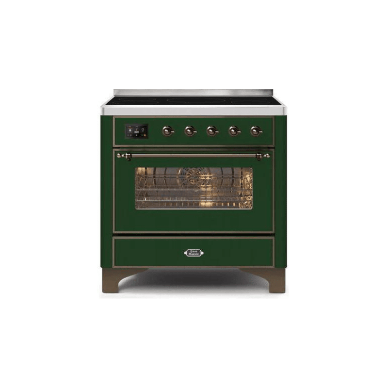 ILVE 36" Majestic II Series Electric Induction and Electric Oven Range with 5 Elements - UMI09NS3