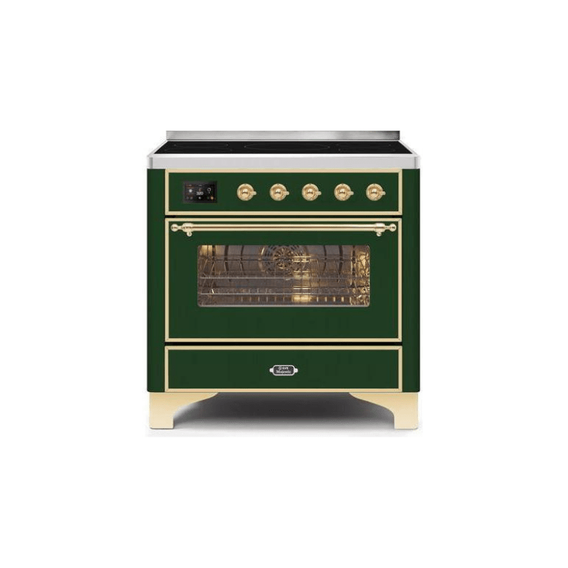 ILVE 36" Majestic II Series Electric Induction and Electric Oven Range with 5 Elements - UMI09NS3