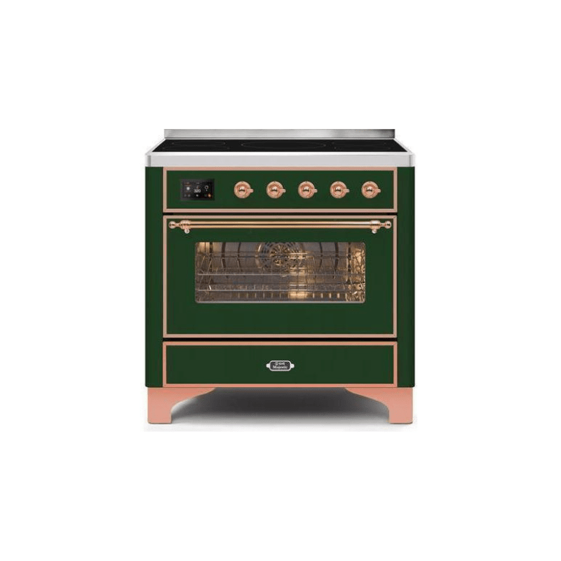 ILVE 36" Majestic II Series Electric Induction and Electric Oven Range with 5 Elements - UMI09NS3