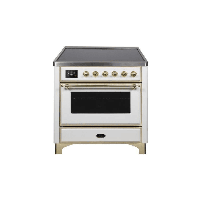 ILVE 36" Majestic II Series Electric Induction and Electric Oven Range with 5 Elements - UMI09NS3