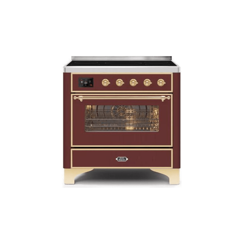 ILVE 36" Majestic II Series Electric Induction and Electric Oven Range with 5 Elements - UMI09NS3