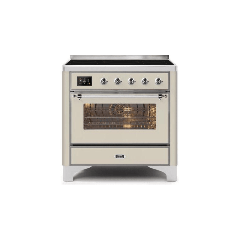 ILVE 36" Majestic II Series Electric Induction and Electric Oven Range with 5 Elements - UMI09NS3