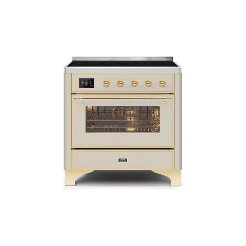 ILVE 36" Majestic II Series Electric Induction and Electric Oven Range with 5 Elements - UMI09NS3