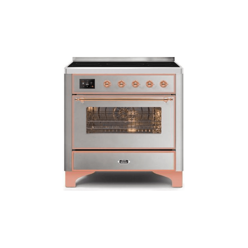 ILVE 36" Majestic II Series Electric Induction and Electric Oven Range with 5 Elements - UMI09NS3