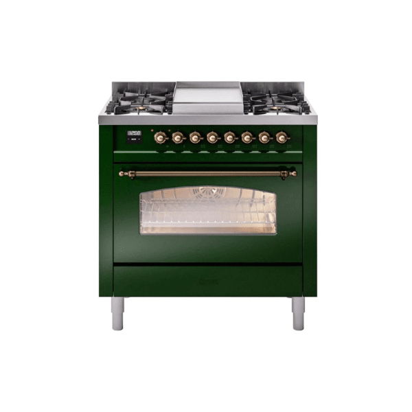 ILVE 36" Nostalgie II Series Freestanding Single Oven Dual Fuel Range - UP36FNMP