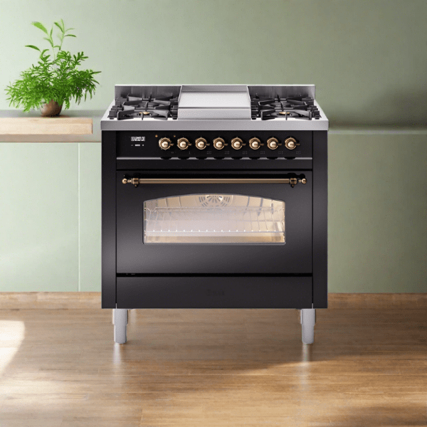 ILVE 36" Nostalgie II Series Freestanding Single Oven Dual Fuel Range