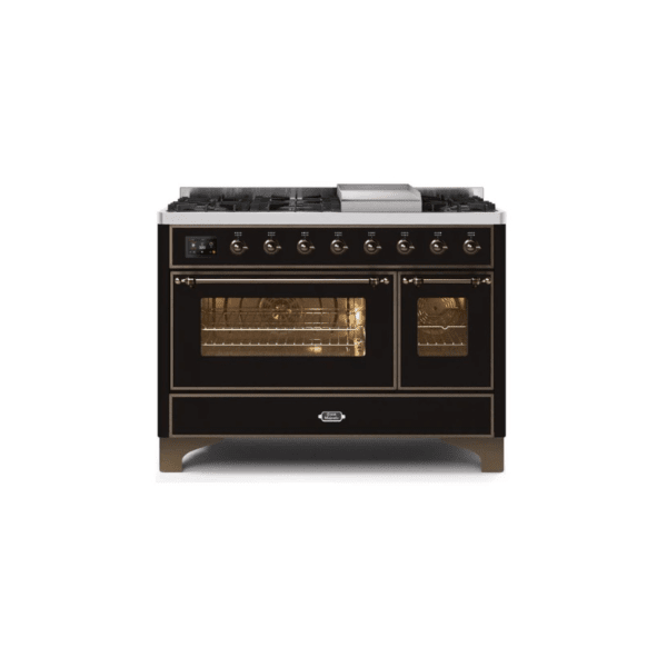 ILVE 48 Inch Majestic II Freestanding Double Oven Range - UM12FDNS3