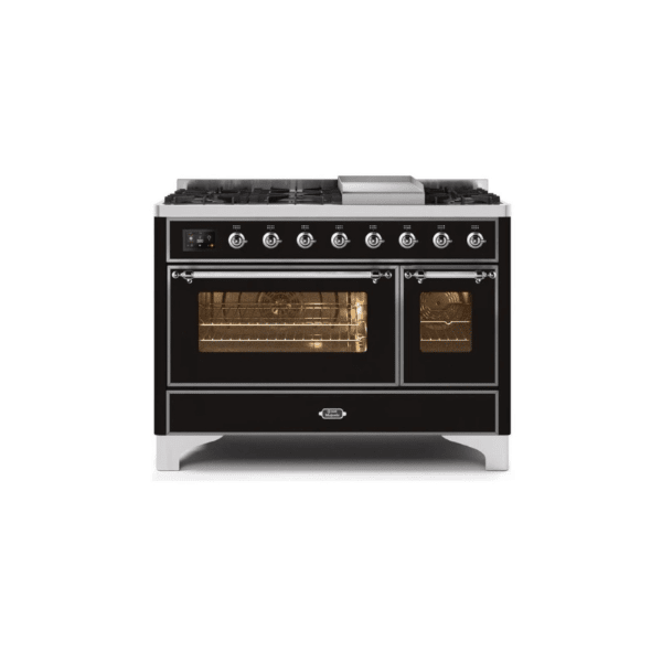 ILVE 48 Inch Majestic II Freestanding Double Oven Range - UM12FDNS3