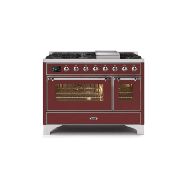 ILVE 48 Inch Majestic II Freestanding Double Oven Range - UM12FDNS3