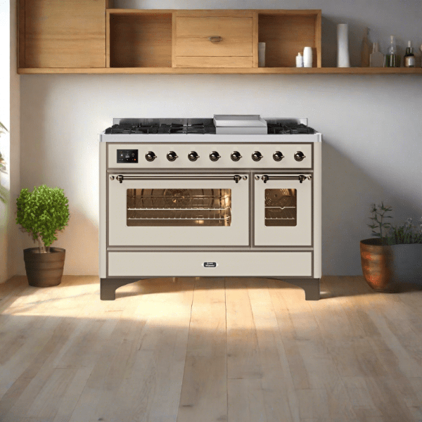 ILVE 48 Inch Majestic II Freestanding Double Oven Range UM12FDNS3