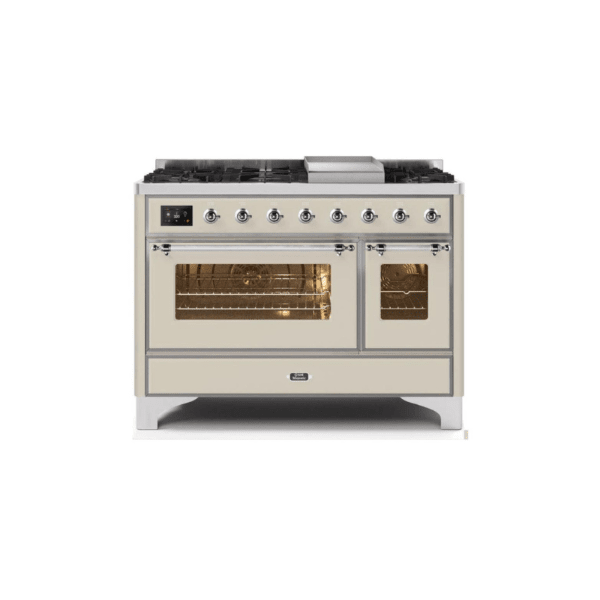 ILVE 48 Inch Majestic II Freestanding Double Oven Range - UM12FDNS3