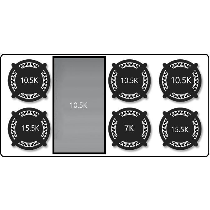 ILVE 48 Inch Stainless Steel Natural Gas/Propane Cooktop - UHP1265FDI