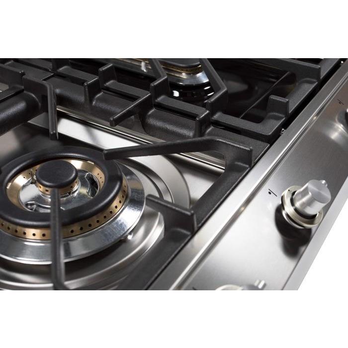 ILVE 48 Inch Stainless Steel Natural Gas/Propane Cooktop - UHP1265FDI