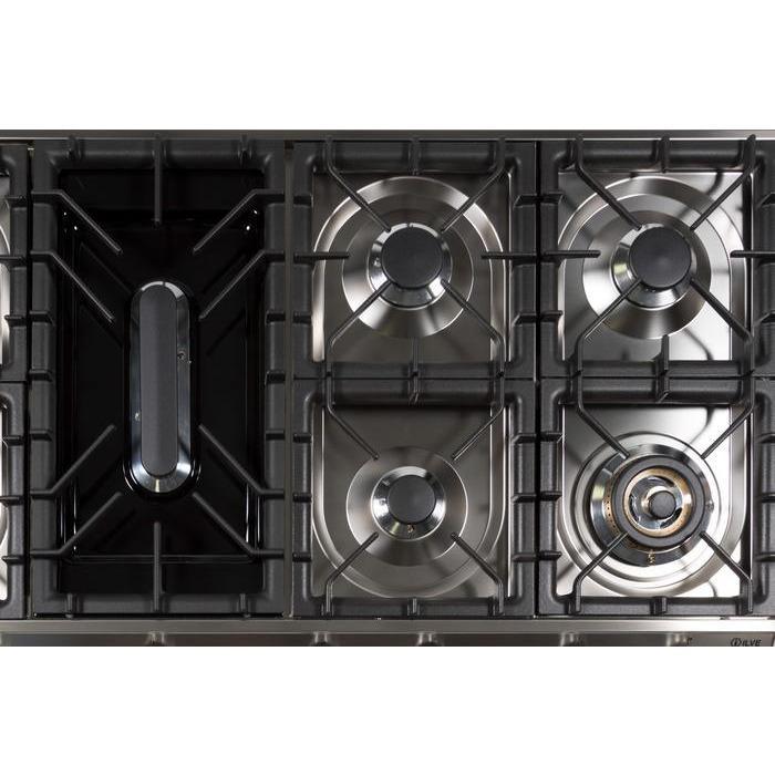 ILVE 48 Inch Stainless Steel Natural Gas/Propane Cooktop - UHP1265FDI