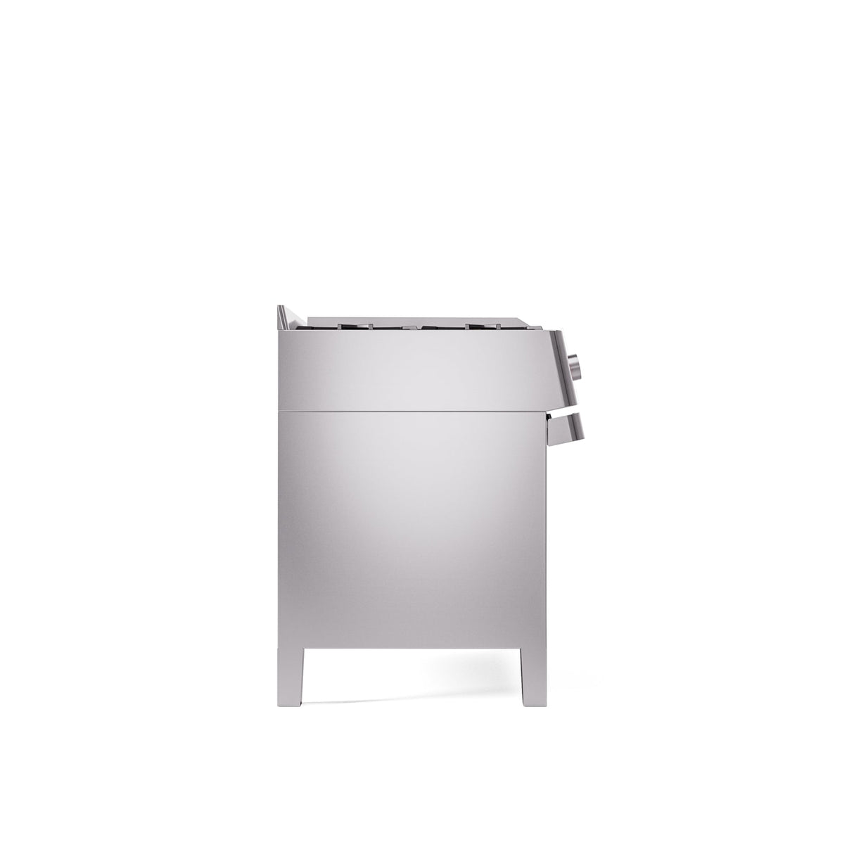 ILVE 48" Panoramagic Series Freestanding Double Oven Dual Fuel Range with 8 Sealed Burners and Griddle - UPM12FDS3SS