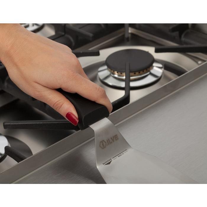 ILVE 60 Inch Nostalgie Series Freestanding Double Oven Dual Fuel Range with 8 Sealed Burners and Griddle - UPN150FDMPBLXLP