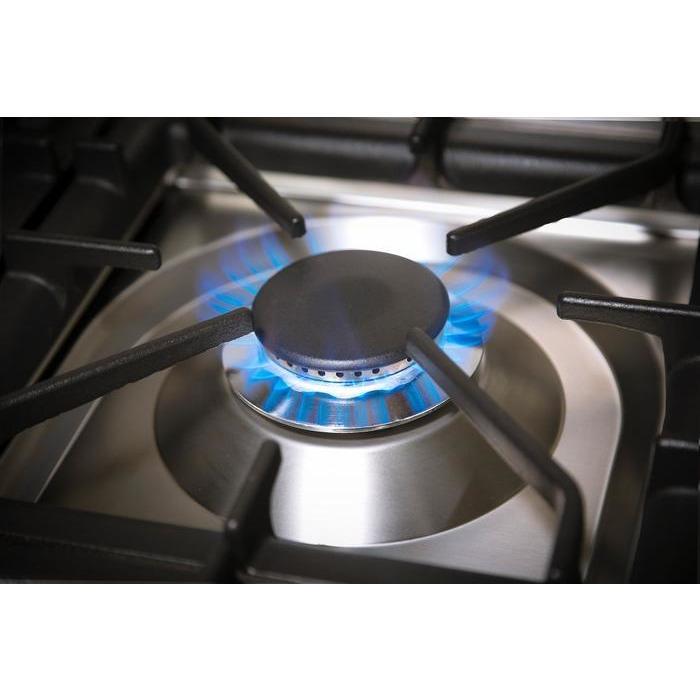 ILVE 60 Inch Nostalgie Series Freestanding Double Oven Dual Fuel Range with 8 Sealed Burners and Griddle - UPN150FDMPBLXLP