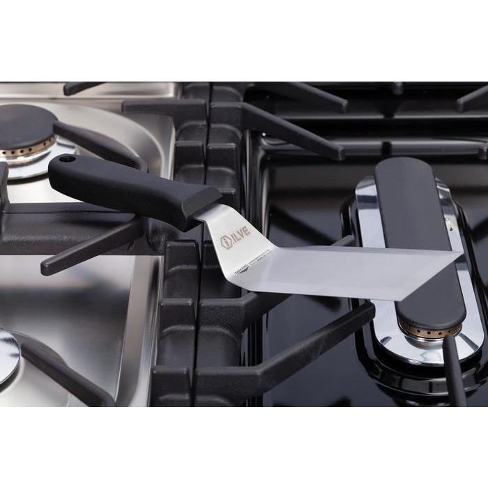 ILVE 60 Inch Nostalgie Series Freestanding Double Oven Dual Fuel Range with 8 Sealed Burners and Griddle - UPN150FDMPBLXLP