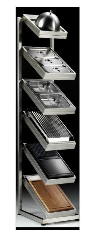 ILVE Accessory Pack and Display Stand with BainMarie, Steam Cooker, Steak Pans, Chopping Board, BBQ Grill, and Griddle Dome - EOPT0001