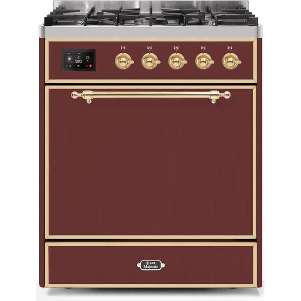 ILVE Majestic II Series 30 Inch Dual Fuel Freestanding Range Gas/Propane - UM30DQNE3