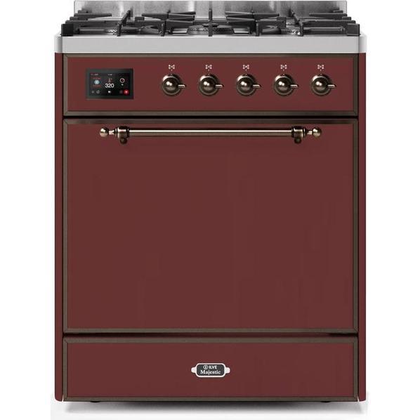 ILVE Majestic II Series 30 Inch Dual Fuel Freestanding Range Gas/Propane - UM30DQNE3