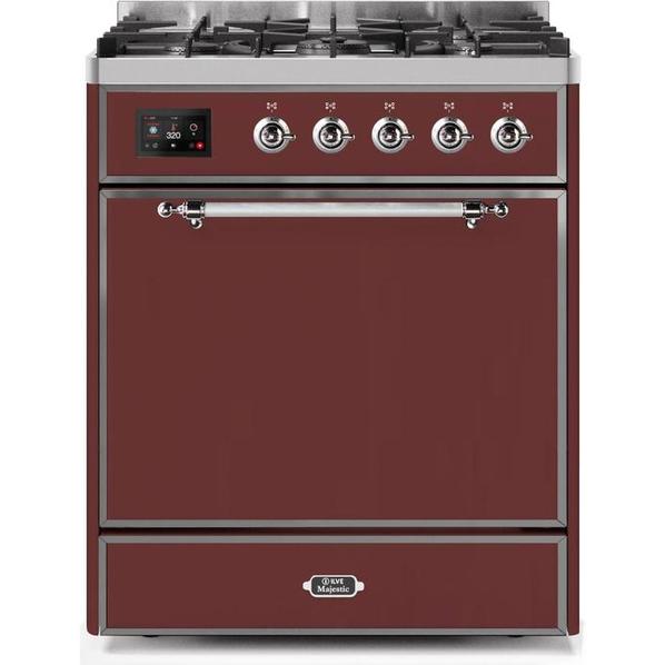 ILVE Majestic II Series 30 Inch Dual Fuel Freestanding Range Gas/Propane - UM30DQNE3