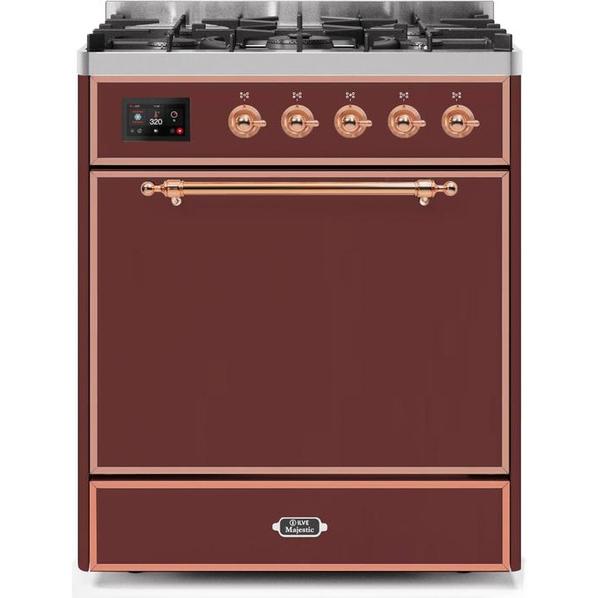 ILVE Majestic II Series 30 Inch Dual Fuel Freestanding Range Gas/Propane - UM30DQNE3