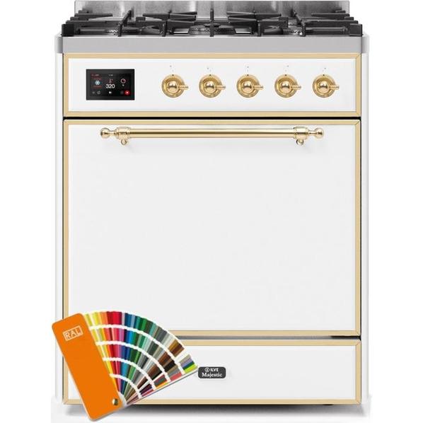 ILVE Majestic II Series 30 Inch Dual Fuel Freestanding Range Gas/Propane - UM30DQNE3