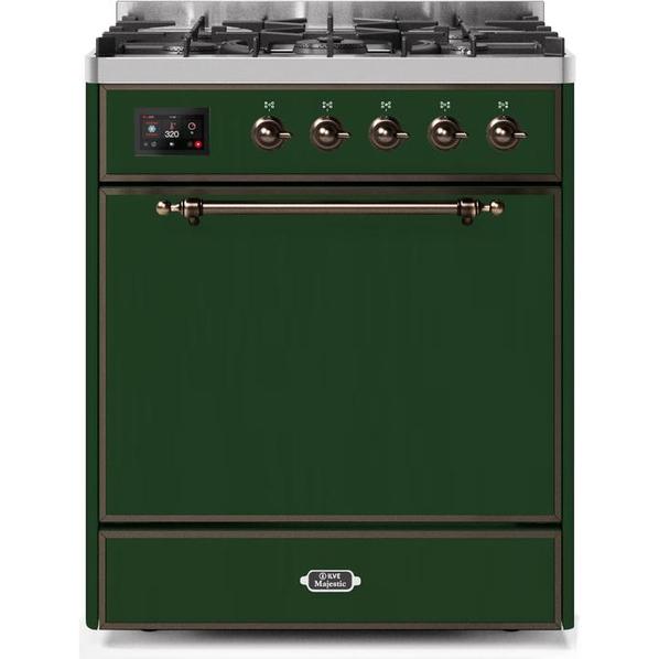 ILVE Majestic II Series 30 Inch Dual Fuel Freestanding Range Gas/Propane - UM30DQNE3