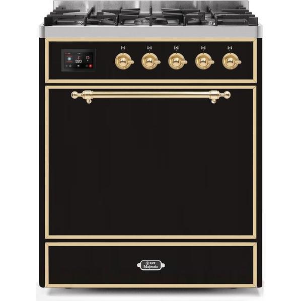 ILVE Majestic II Series 30 Inch Dual Fuel Freestanding Range Gas/Propane - UM30DQNE3