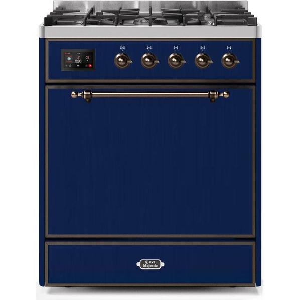 ILVE Majestic II Series 30 Inch Dual Fuel Freestanding Range Gas/Propane - UM30DQNE3