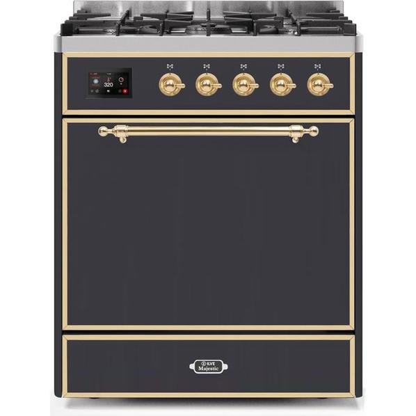 ILVE Majestic II Series 30 Inch Dual Fuel Freestanding Range Gas/Propane - UM30DQNE3