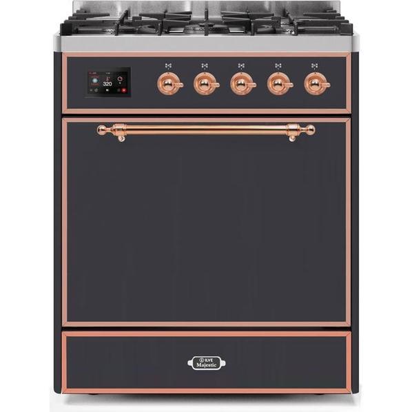 ILVE Majestic II Series 30 Inch Dual Fuel Freestanding Range Gas/Propane - UM30DQNE3