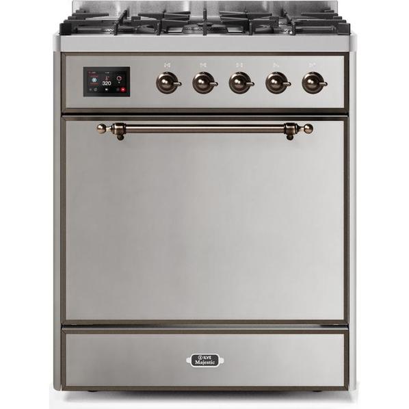 ILVE Majestic II Series 30 Inch Dual Fuel Freestanding Range Gas/Propane (UM30DQNE3)