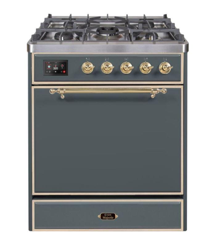 ILVE Majestic II Series 30 Inch Dual Fuel Freestanding Range Gas/Propane - UM30DQNE3