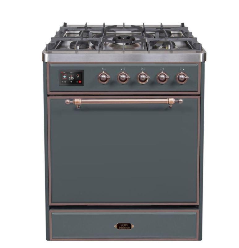 ILVE Majestic II Series 30 Inch Dual Fuel Freestanding Range Gas/Propane - UM30DQNE3