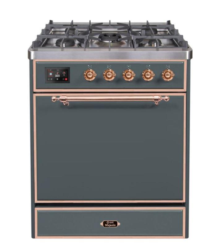 ILVE Majestic II Series 30 Inch Dual Fuel Freestanding Range Gas/Propane - UM30DQNE3