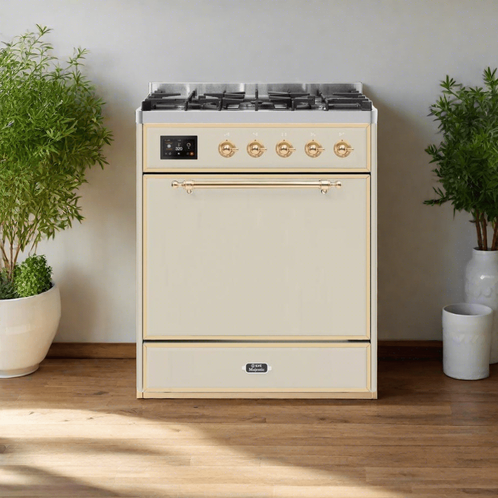 ILVE Majestic II Series 30 Inch Dual Fuel Freestanding Range Gas/Propane - UM30DQNE3