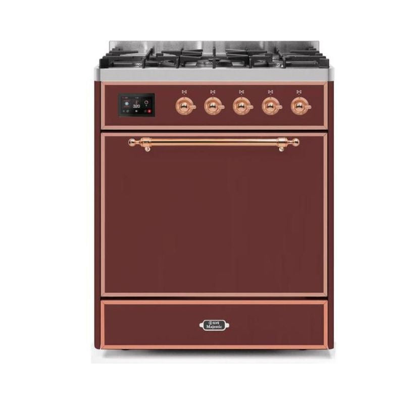 ILVE Majestic II Series 30 Inch Dual Fuel Freestanding Range Gas/Propane - UM30DQNE3