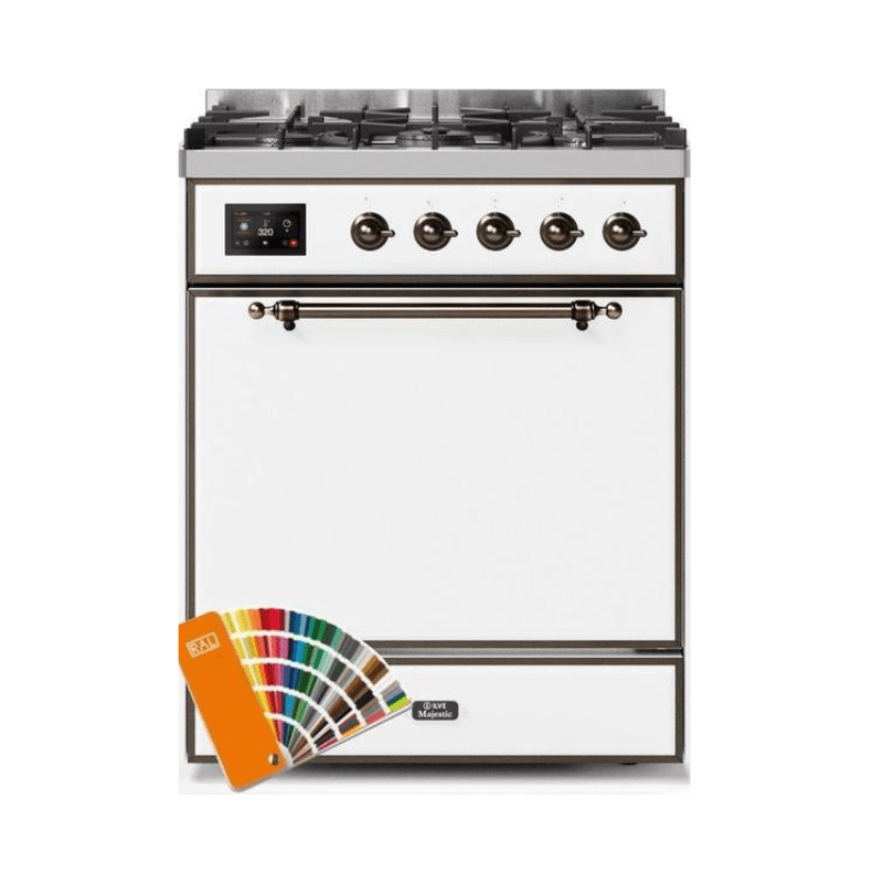 ILVE Majestic II Series 30 Inch Dual Fuel Freestanding Range Gas/Propane - UM30DQNE3