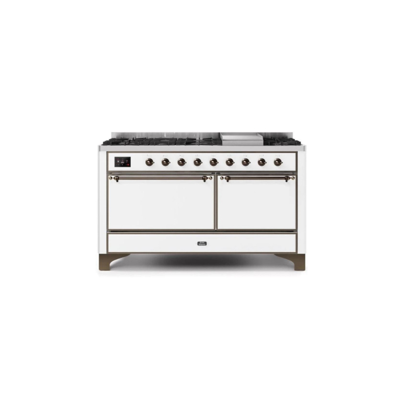 ILVE Majestic II Series 60 Inch Dual Fuel Freestanding Range Gas/Propane - UM15FDQNS3
