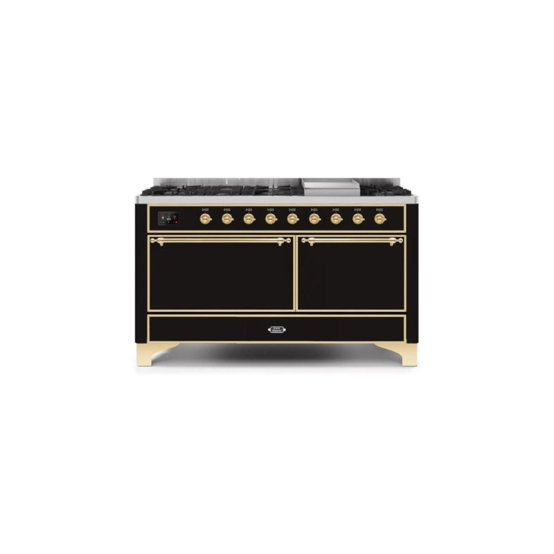 ILVE Majestic II Series 60 Inch Dual Fuel Freestanding Range Gas/Propane - UM15FDQNS3