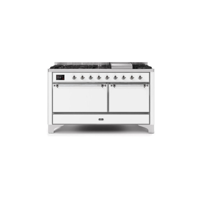ILVE Majestic II Series 60 Inch Dual Fuel Freestanding Range Gas/Propane - UM15FDQNS3