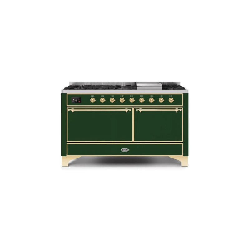 ILVE Majestic II Series 60 Inch Dual Fuel Freestanding Range Gas/Propane - UM15FDQNS3