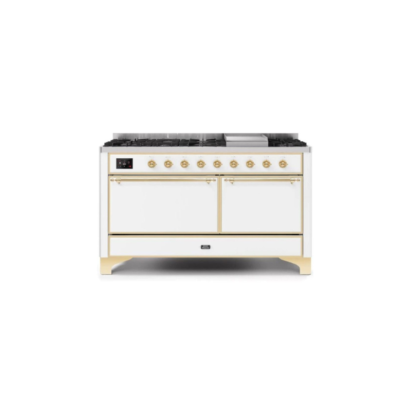ILVE Majestic II Series 60 Inch Dual Fuel Freestanding Range Gas/Propane - UM15FDQNS3