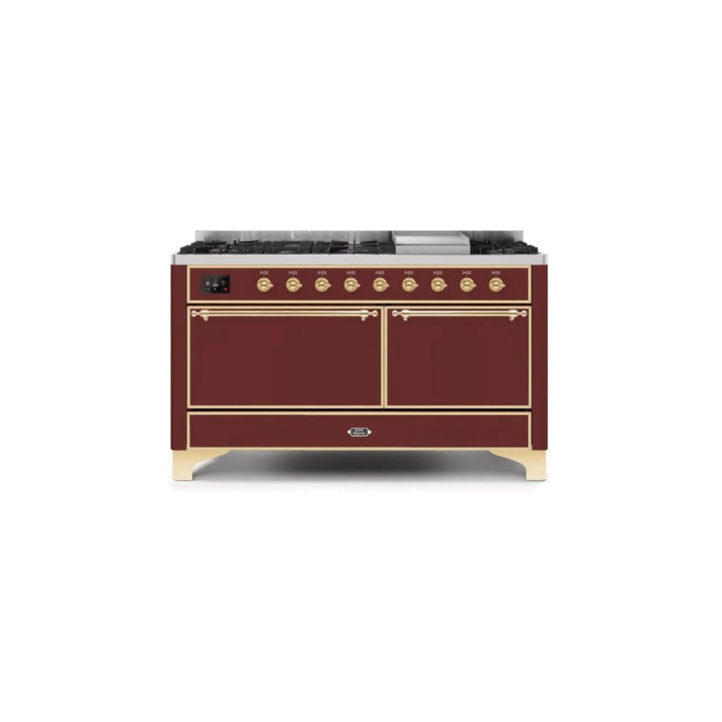 ILVE Majestic II Series 60 Inch Dual Fuel Freestanding Range Gas/Propane - UM15FDQNS3